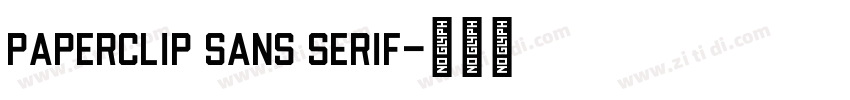Paperclip Sans Serif字体转换